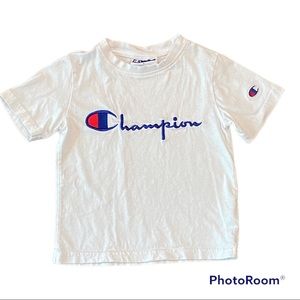 Champion white tee